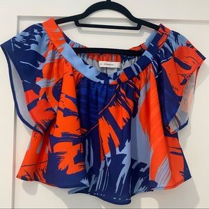 Vibrant crop top. Perfect condition